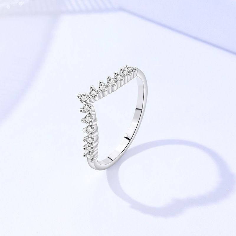 【ZHOYA】925 sterling silver moissanite band