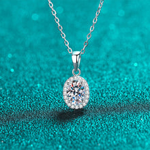 Load image into Gallery viewer, 【ZHOYA】925 Sterling Silver Oval Moissanite necklace pt950 gold plated