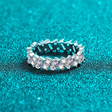Load image into Gallery viewer, 【ZHOYA】925 sterling silver pt950 gold plated full circle Moissanite ring