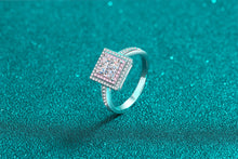 Load image into Gallery viewer, 【ZHOYA】925 Sterling Silver Ring  1 carat Moissanite Sugar Cube Ring  pt950 Rose Gold plated