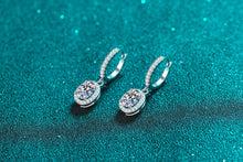 Cargar imagen en el visor de la galería, 【ZHOYA】925 Sterling Silver oval shape Moissanite ear buckle pt950 gold plated