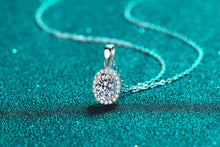 Load image into Gallery viewer, 【ZHOYA】925 Sterling Silver Oval Moissanite necklace pt950 gold plated