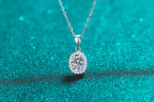 Load image into Gallery viewer, 【ZHOYA】925 Sterling Silver Oval Moissanite necklace pt950 gold plated