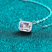 Load image into Gallery viewer, 【ZHOYA】925 Sterling silver necklace sugar cube Moissanite  pt950 gold plated