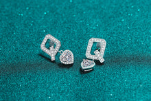 Load image into Gallery viewer, 【ZHOYA】925 Sterling Silver Q Letter Ear studs Moissanite pt950 gold plated