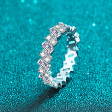 Load image into Gallery viewer, 【ZHOYA】925 sterling silver pt950 gold plated full circle Moissanite ring