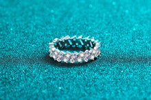 Load image into Gallery viewer, 【ZHOYA】925 sterling silver pt950 gold plated full circle Moissanite ring