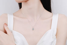 Load image into Gallery viewer, 【ZHOYA】925 Sterling Silver Oval Moissanite necklace pt950 gold plated