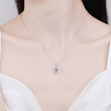 Load image into Gallery viewer, 【ZHOYA】925 Sterling Silver Oval Moissanite necklace pt950 gold plated