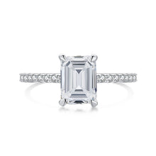 Load image into Gallery viewer, 【ZHOYA】Sterling Silver Ring | Rectangle Cut Moissanite Diamond