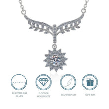 Load image into Gallery viewer, 【ZHOYA】Angel Wings 0.5 CT 925 Sterling Silver Moissanite Necklace